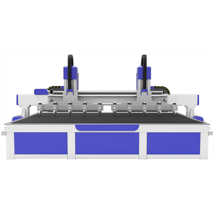 Máquina roteadora CNC de madeira 3d multicabeça